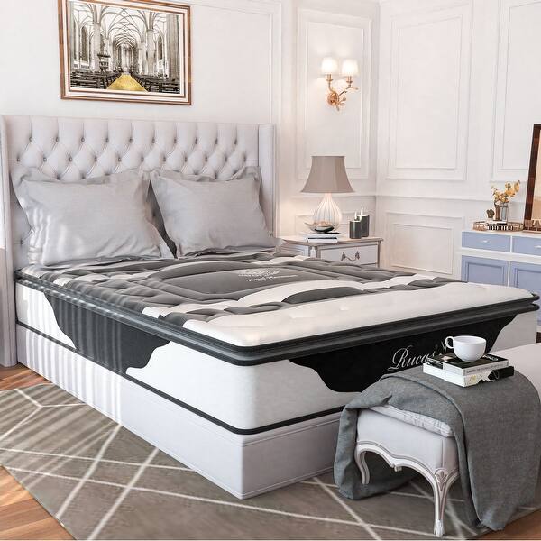 12" Medium Pillow Top Memory Foam 5 Zone Innerspring Mattress Overstock 35089390